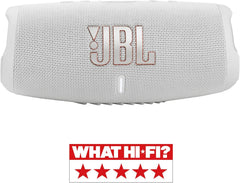 JBL Charge 5 Bluetooth-Lautsprecher in Schwarz – Wasserfeste, portable Boombox mit integrierter Powerbank – Eine Akku-Ladung für bis zu 20 Stunden kabellosen Musikgenuss