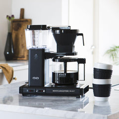 Moccamaster KBG Select, Kaffeemaschine, Retro Kaffeemaschine, Filterkaffee, Off-White, 1.25L