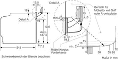 Siemens HB572ABS3, iQ300, Einbau-Backofen 60 x 60 cm, Air Fry, activeClean Pyrolyse Selbstreinung, LED-Touchbedienung, 3D Heißluft, Schnellaufheizung, cookControl10 Automatikprogramme, Edelstahl
