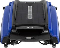 Solarbetriebener automatischer Roboter-Skimmer-Reiniger für Pools mit 30 Stunden kontinuierlicher Reinigungsleistung durch Akkubetrieb und überarbeiteten, salz- und chlortoleranten Twin-Motoren (weiß)