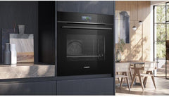 Siemens HB572ABS3, iQ300, Einbau-Backofen 60 x 60 cm, Air Fry, activeClean Pyrolyse Selbstreinung, LED-Touchbedienung, 3D Heißluft, Schnellaufheizung, cookControl10 Automatikprogramme, Edelstahl