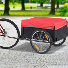 HOMCOM Fahrradanhänger Lastenanhänger faltbar große Transportbox