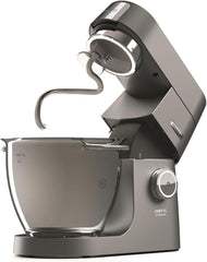 Kenwood Titanium Chef Baker KVL85.424SI Küchenmaschine mit integrierter Waage, inkl. 4-teiligem Patisserie-Set, 7 L und 5L Rührschüssel, stufenloser Geschwindigkeitsregler, 1200 W, Silber