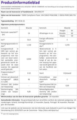 Bauknecht B2F HD624 A Freistehender Geschirrspüler/ 60 CM/ 14 Maßgedecke/Hygieneprogramm/Vollwasserschutz/Startzeitvorwahl