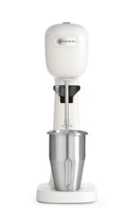 HENDI Milchshake Maker, Inkl. 2 Mixbechers (Edelstahl und Polykarbonat) und 4 austauschbaren Rührwerken, Drink mixer, Frappés, Getränkemixer, 230V/400W, 170x196x(H)490mm, Karamell