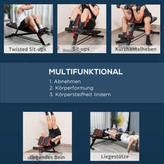 HOMCOM Hantelbank verstellbar multifunktional für Ganzkörpertraining