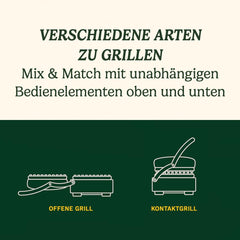 Cuisinart Hot Plate Entertaining Grill & Griddle | XL Elektrischer Plancha Grill, Teppanyaki Grillplatte für zu Hause | Antihaftbeschichtete abnehmbare Platte, 2-Zonen-Temperaturregelung bis zu 260°C
