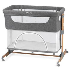 Momi SMART Bed 4-in-1 Kinderbeistellbetten bis 15 kg, Beistellbett für Babys mit Matratze, Höhenverstellbar