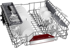 NEFF S157YCX03E, N 70, Smarter Geschirrspüler Vollintegriert, 60 cm, Besteckschublade, Made in Germany, Zeolith-Trocknung, besonders leise Spülmaschine, höhenverstellbarer Oberkorb, starker Sprühdruck