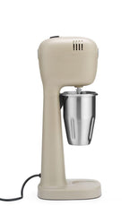 HENDI Milchshake Maker, Inkl. 2 Mixbechers (Edelstahl und Polykarbonat) und 4 austauschbaren Rührwerken, Drink mixer, Frappés, Getränkemixer, 230V/400W, 170x196x(H)490mm, Karamell