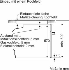Siemens EQ522IA01, Einbauherd-Set, Bestehend aus HE517GBS4 Herd, 60 x 60 cm, 3D Heißluft, Selbstreinigung, Clip Auszug & EI645CFB6E Induktionskochfeld, Bräterzone, powerBoost, Edelstahl Rahmen