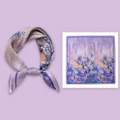 Premium Genuine Mulberry Silk Small Square Scarf