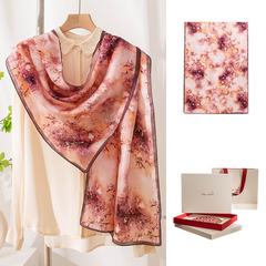 Luxury Elegant Pure Mulberry Silk Scarf Shawl