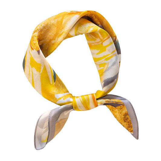 Premium Genuine Mulberry Silk Small Square Scarf