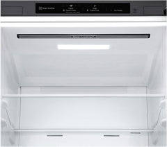 LG GBV22NCCEP Kühl-/Gefrierkombination – Smart Inverter Compressor, Total No Frost, Modern Flat Door Design, Matt Schwarz Metallic, Energieeffizienz A