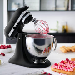 KitchenAid Küchenmaschine I Artisan I Kippbarem Food Processor I Teigknetmaschine mit 5 Zubehör | 2 Schüsseln aus Edelstahl | 4.8 L | Pistaccio