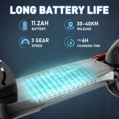 HITWAY HB24 E-Scooter mit Sitz – 800W Motor, 48V Batterie