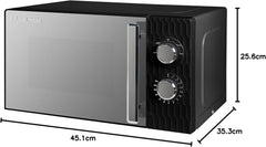 Russell Hobbs Honeycomb RHMM715G 17 Liter 700 W Grau Solo manuelle Mikrowelle mit 5 Leistungsstufen, integrierter Timer und Auftaufunktion