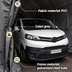 Fornorth Zeltgarage 3,5x7,5m, dunkelgrau
