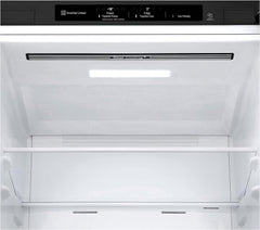 LG GBV22NCCEP Kühl-/Gefrierkombination – Smart Inverter Compressor, Total No Frost, Modern Flat Door Design, Matt Schwarz Metallic, Energieeffizienz A
