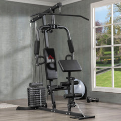 HOMCOM Kraftstation Fitnessstation Latzug Butterfly verstellbar