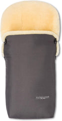 Hofbrucker Lammfell-Fußsack Putzi Kinderwagen, Buggy/Winterfußsack wind- & wasserabweisend/Warmer Fußsack Oberteil abnehmbar/echtes Lammfell/Made in Germany