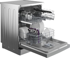 Beko BDFN26420W b300 freistehender Geschirrspüler, unterbaufhig, Platz für 14 Magedecke, Pro Inverter Motor, TrayWash, HygieneIntense, 6 Programme, WaterSafe+, Wei