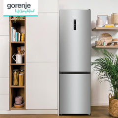 Gorenje N 619EAW4 Kühl-Gefrier-Kombination / LED Display / 186 cm / 300 l / NoFrostPLus / Gemüsefach mit Feuchteregler / FastFreeze / weiß