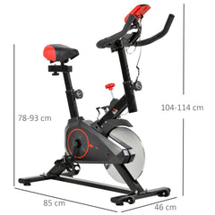 HOMCOM Fahrradtrainer Heimtrainer LCD-Display höhenverstellbar
