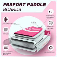 Premium-Stand-Up-Paddle-Board, Yoga-Board mit strapazierfähigem SUP-Zubehör und Tragetasche | Breiter Stand, Surf-Kontrolle, rutschfestes Deck, Leine, Paddel und Pumpe für Jugendliche und Erwachsene