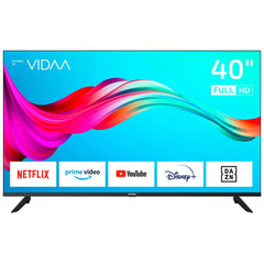 DYON Smart 40 VX-2-40 Zoll (100 cm) Full-HD Smart TV mit HD Triple Tuner (DVB-C/-S2/-T2), App Store, Prime Video, Netflix, YouTube, DAZN, Disney+, waipu.TV, Hotelmodus