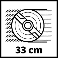 Einhell Akku-Rasenmher GE-CM 18/33 Li Kit Power X-Change (18 V, 33 cm Schnittbreite, bis 200 m, Brushless, 30L Fangkorb, 25-65 mm Schnitthhe, inkl. 4,0 Ah Akku + Ladegert)