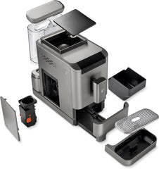 Tchibo Kaffeevollautomat Esperto2 Caffè mit 2-Tassen-Funktion für Caffè Crema und Espresso, Granite Black - INKLUSIVE Kaffeeprobierset GRATIS