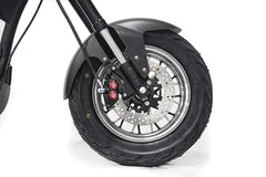 Mangosteen M1P Elektro-Chopper in Mattschwarz – 2000W Bürstenloser Motor, 60 km/h Hchstgeschwindigkeit