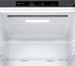 LG GBV22NCCEP Kühl-/Gefrierkombination – Smart Inverter Compressor, Total No Frost, Modern Flat Door Design, Matt Schwarz Metallic, Energieeffizienz A