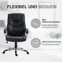 HOMCOM Bürostuhl höhenverstellbar 360° drehbar