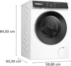 BOSCH WAN28127 Waschmaschine Serie 4, Frontlader mit 8kg Fassungsvermögen, 1400 UpM, Iron Assist, Active Water Plus, EcoSilence Drive, Speed Perfect, Weiß, 60cm