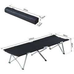 Outsunny Feldbett Campingliege klappbar mit Tragetasche Outdoor
