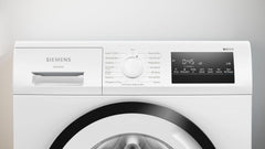 Siemens WM14N223 Waschmaschine iQ300, Frontlader mit 7kg Fassungsvermgen, 1400 UpM, speedPack L, LED-Display,Outdoor-Programm, Wei, 60cm