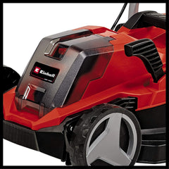 Einhell Akku-Rasenmher GE-CM 18/33 Li Kit Power X-Change (18 V, 33 cm Schnittbreite, bis 200 m, Brushless, 30L Fangkorb, 25-65 mm Schnitthhe, inkl. 4,0 Ah Akku + Ladegert)
