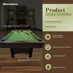 Blackwood Billardtisch Basic 6'