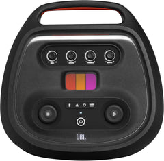 JBL Partybox Stage 120 in Schwarz – Tragbare Bluetooth-Lautsprecher-Box mit JBL Pro Sound, Lichtshow, KI-Sound-Boost und Teleskopgriff – 12 h Laufzeit