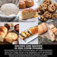 Ninja Combi 12-in-1 Multikocher, Ofen & Heißluftfritteuse, 12 Kochfunktionen, Air Fryer & Grillen Zubereitung in 15 Min*, mit Backblech, Pfanne, Crisper Gittereinsatz, Rezeptanleitung, Grau, SFP700EU.