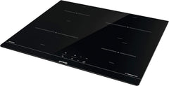 Gorenje 738971 Einbaubackofen-Set OptiBake Black Steam Pyro Set / 77L / Heißluft/Pyrolyse/ExtraSteam/GentleClose/AirFry/Pizzamode 300°C/PerfectGrill/Induktions-Kochfeld mit BridgeZone/schwarz