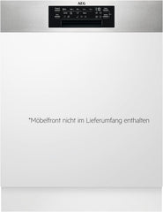 AEG Vollintegrierter Geschirrspüler 60cm, Spülmaschine Serie 7000: mit Glasschutz, Energieklasse A, Besteckschublade, personalisierte Zeit-Steuerung, leise 41dB, ComfortRails, Wasserstopp, FSE7676AP