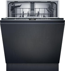 Siemens SN43ES14VE, iQ300 Smarter Geschirrspüler, Unterbau-Spülmaschine mit Besteckschublade, 60 cm, automatische Türöffnung dank autoOpen dry, besonders leise mit iQdrive-Motor, aquaStop, Edelstahl