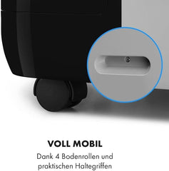 Klarstein Mobile Klimaanlage mit Abluftschlauch, 4-in-1 Klimagerät, Ventilator, Luftentfeuchter & Nachtmodus, Kleine & Portable Klimaanlage für Wohnung & Büro, Niedriger Verbrauch, 14000BTU