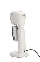 HENDI Milchshake Maker, Inkl. 2 Mixbechers (Edelstahl und Polykarbonat) und 4 austauschbaren Rührwerken, Drink mixer, Frappés, Getränkemixer, 230V/400W, 170x196x(H)490mm, Karamell
