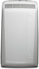 De'Longhi Pinguino PAC EM82, Mobile Klimaanlage für Rume bis zu 80 m, 9.400 BTU, 2,4 kW, 63 dB, Entfeuchtungsfunktion, Energieklasse A, 24h-Timer, Wei
