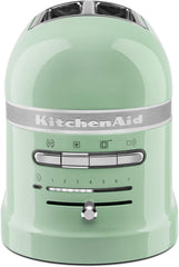 KitchenAid Toaster für 2 Scheiben mit Sandwich-Zange | Artisan | Retro Toast Machine | Verschiedene Funktionen und Bräunungsstufen | Grün